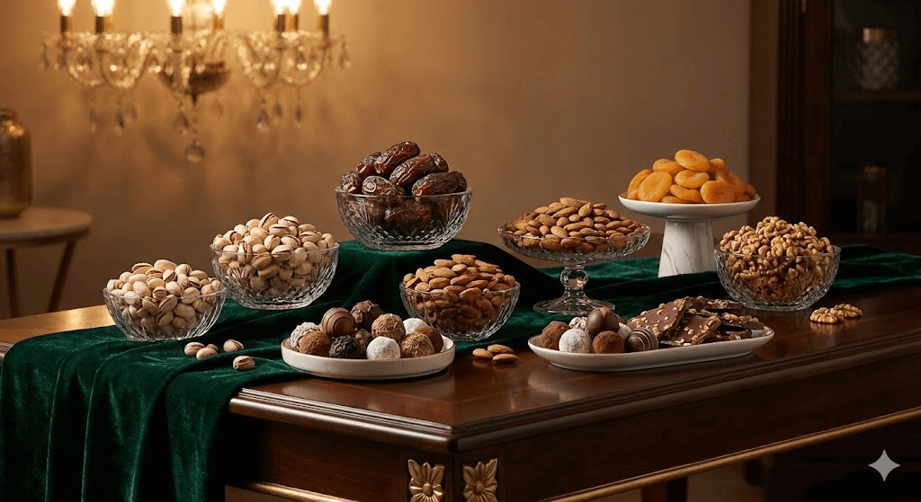 Luxury corporate gift spread
