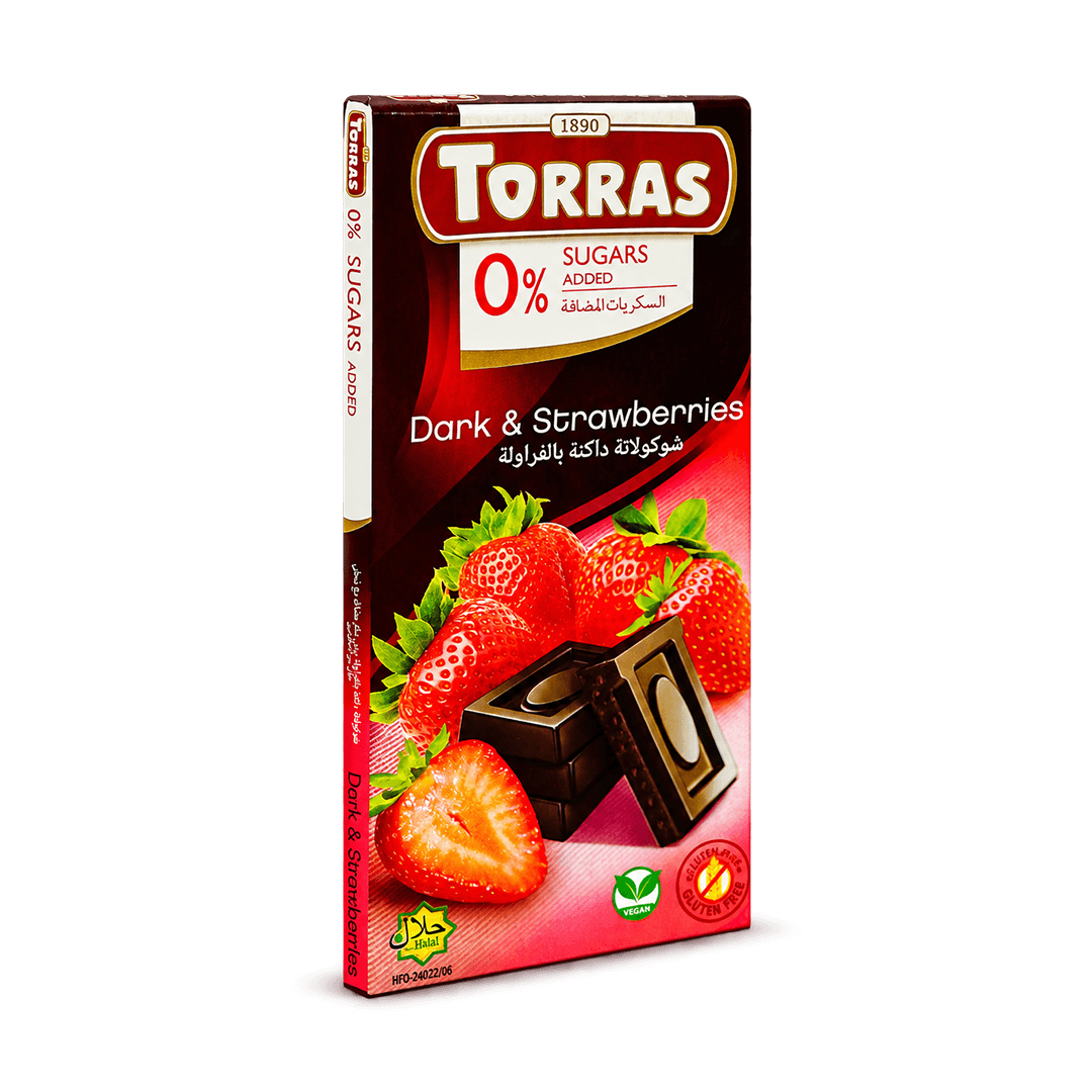TORRAS S F DARK AND STRAWBERRIES 75G