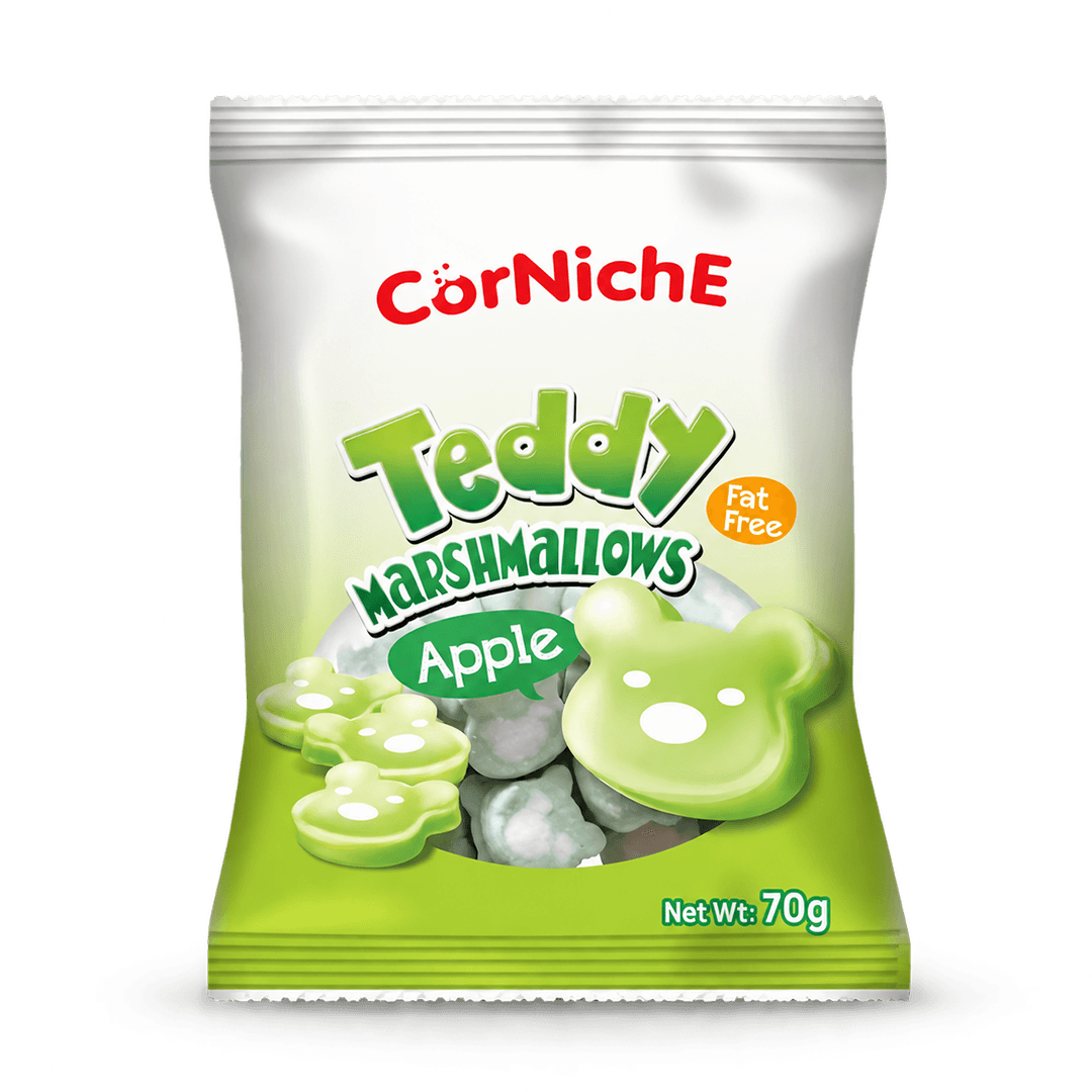 CORNICHE TEDDY APPLE MARSHMALLOW 70G