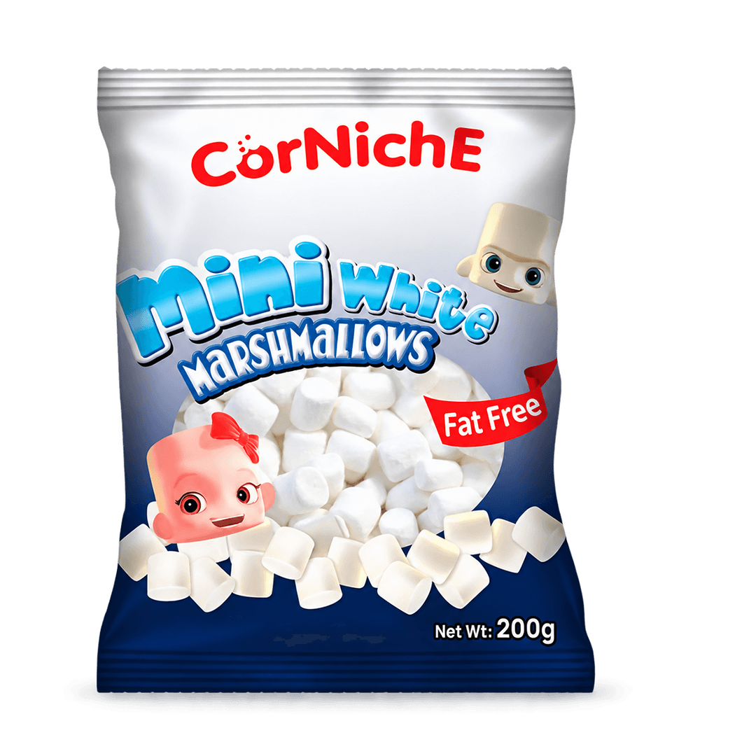 CORNICHE WHITE MINI MARSHMALLOW 200G