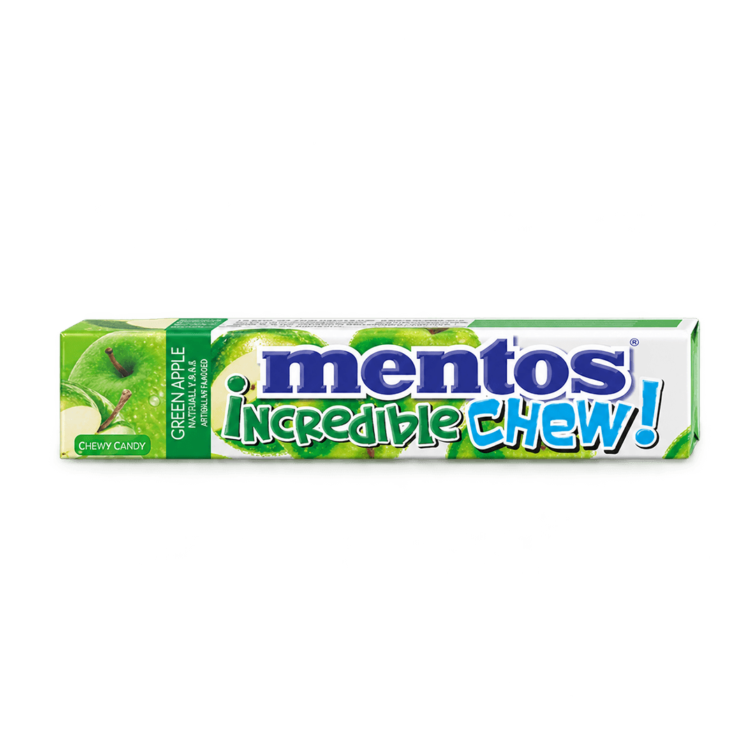 MENTOS INCREDIBLE CHEW GREEN APPLE 45G