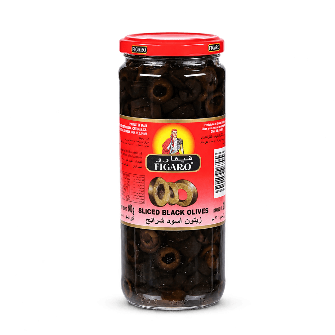 FIGARO BLACK SLICE OLIVES 230G
