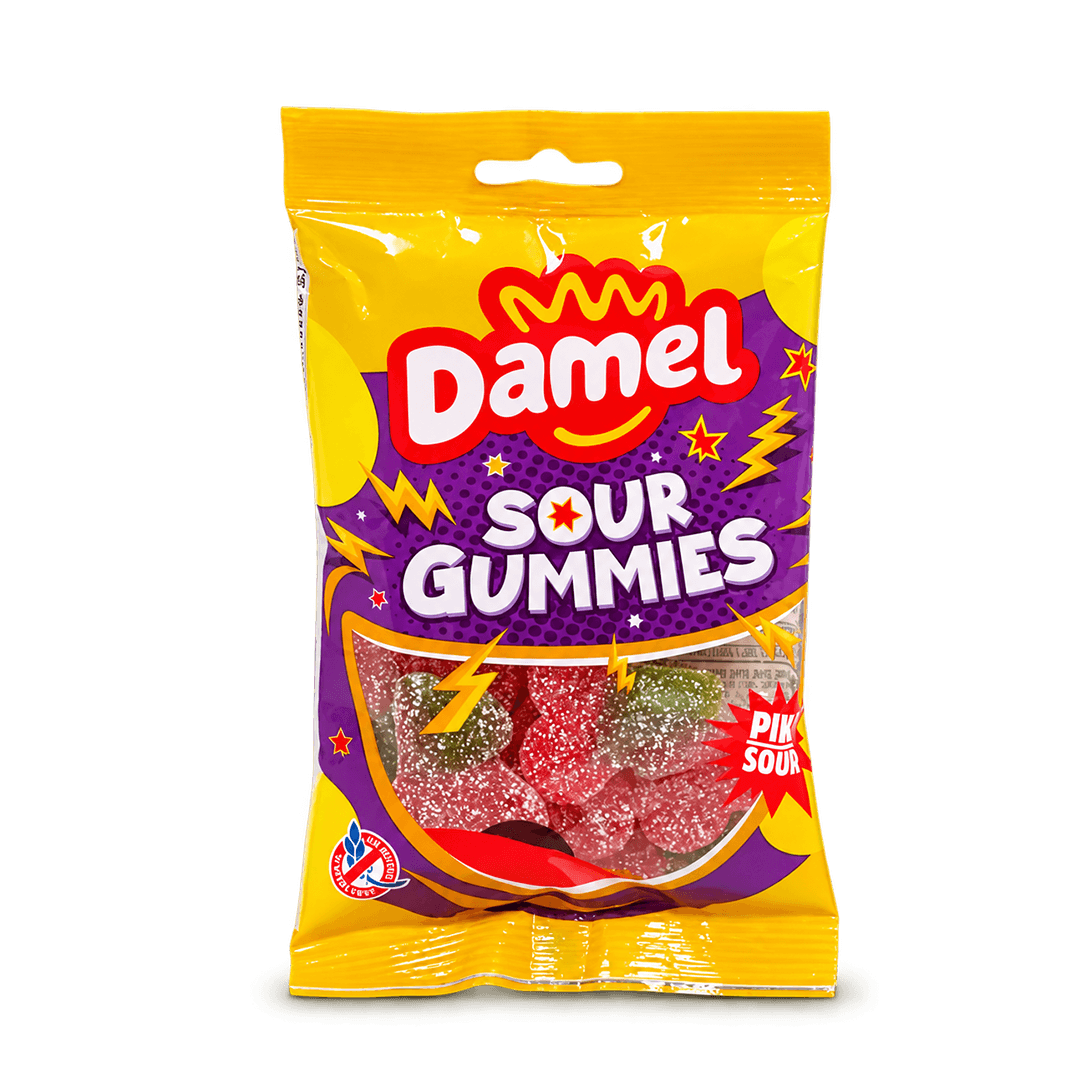 DAMEL SOUR GUMMIES CHERRIES JELLY 80G
