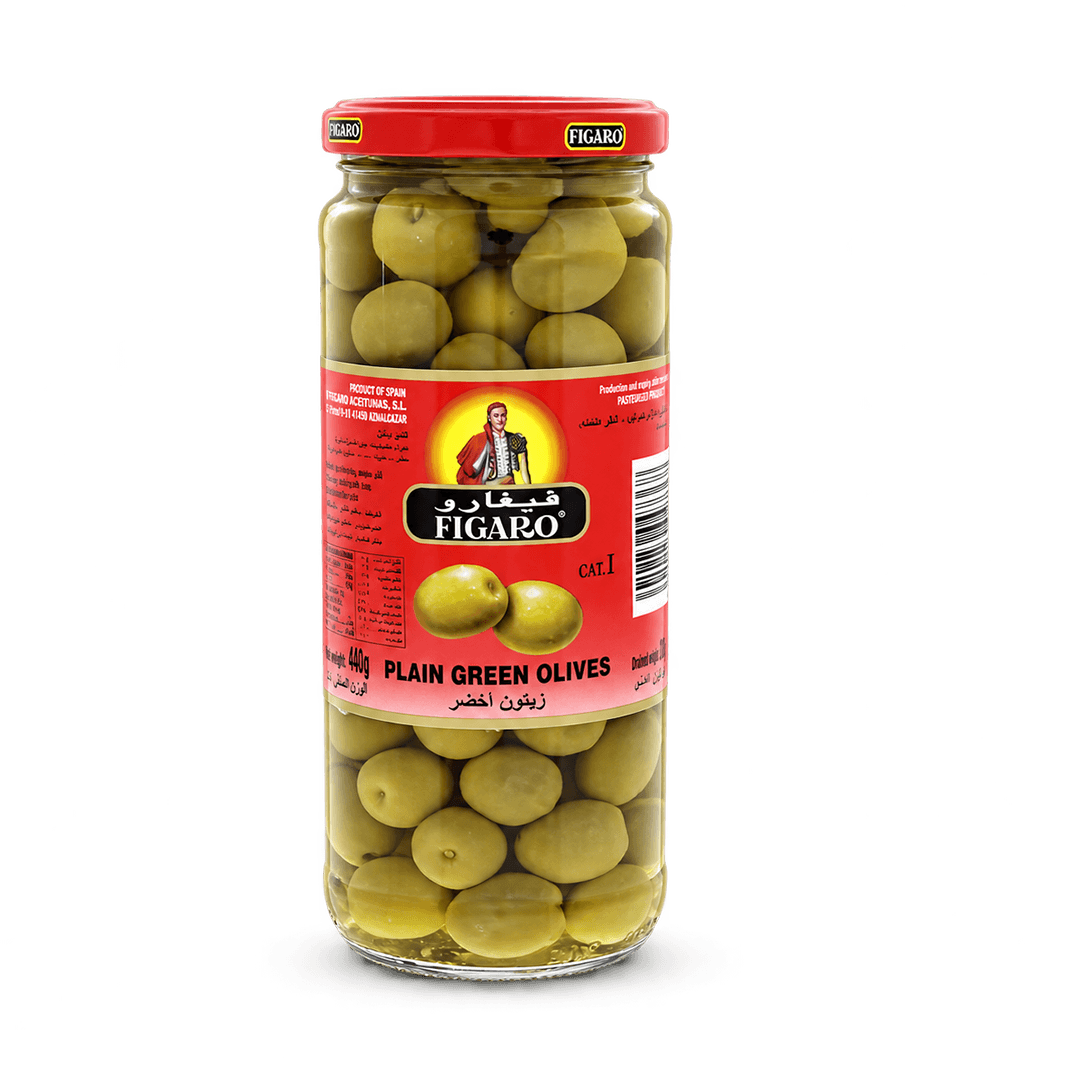 FIGARO GREEN PLAIN OLIVES 270G