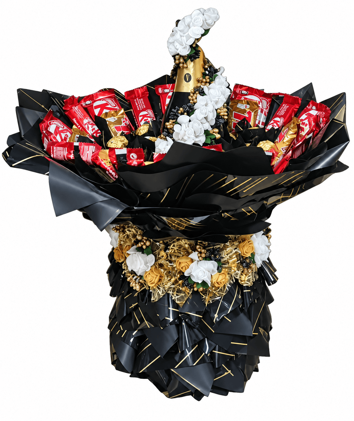 LUXURY CHOCOLATE BOUQUET WITH GOLD ACCENTS